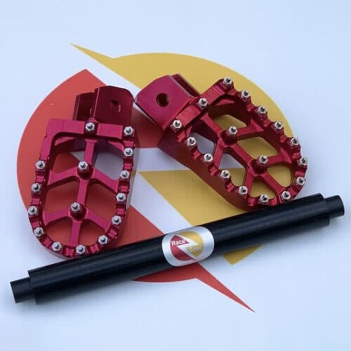 SURRON - EBMX - Fußrasten - und - Verstärkungsstange - Set - Rot - Produkt - Bild